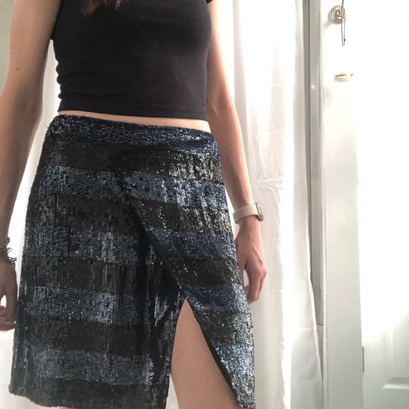 Emporio Armani Dresses & Skirts - Vintage Emporio Armani Silk Sequin Mini-Skirt